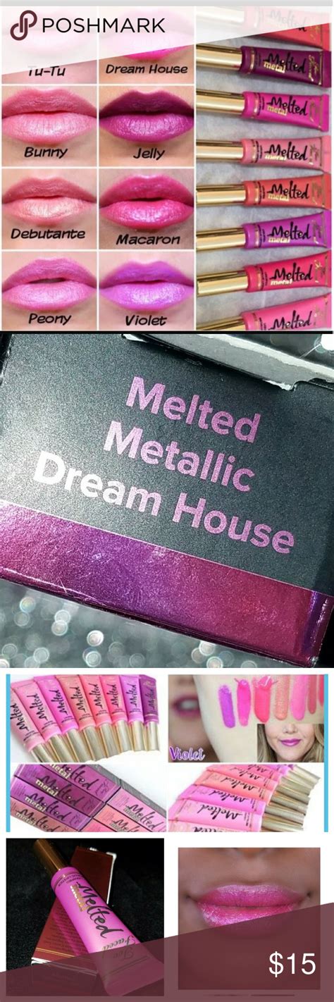 too faced melted metal lipstick dream house|Too Faced Metallic Dream House Melted Metal .